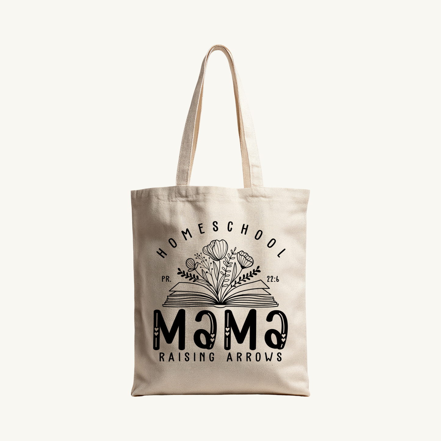 Homeschool Mama Tote Bag | Raising Arrows | Proverbs 22:6