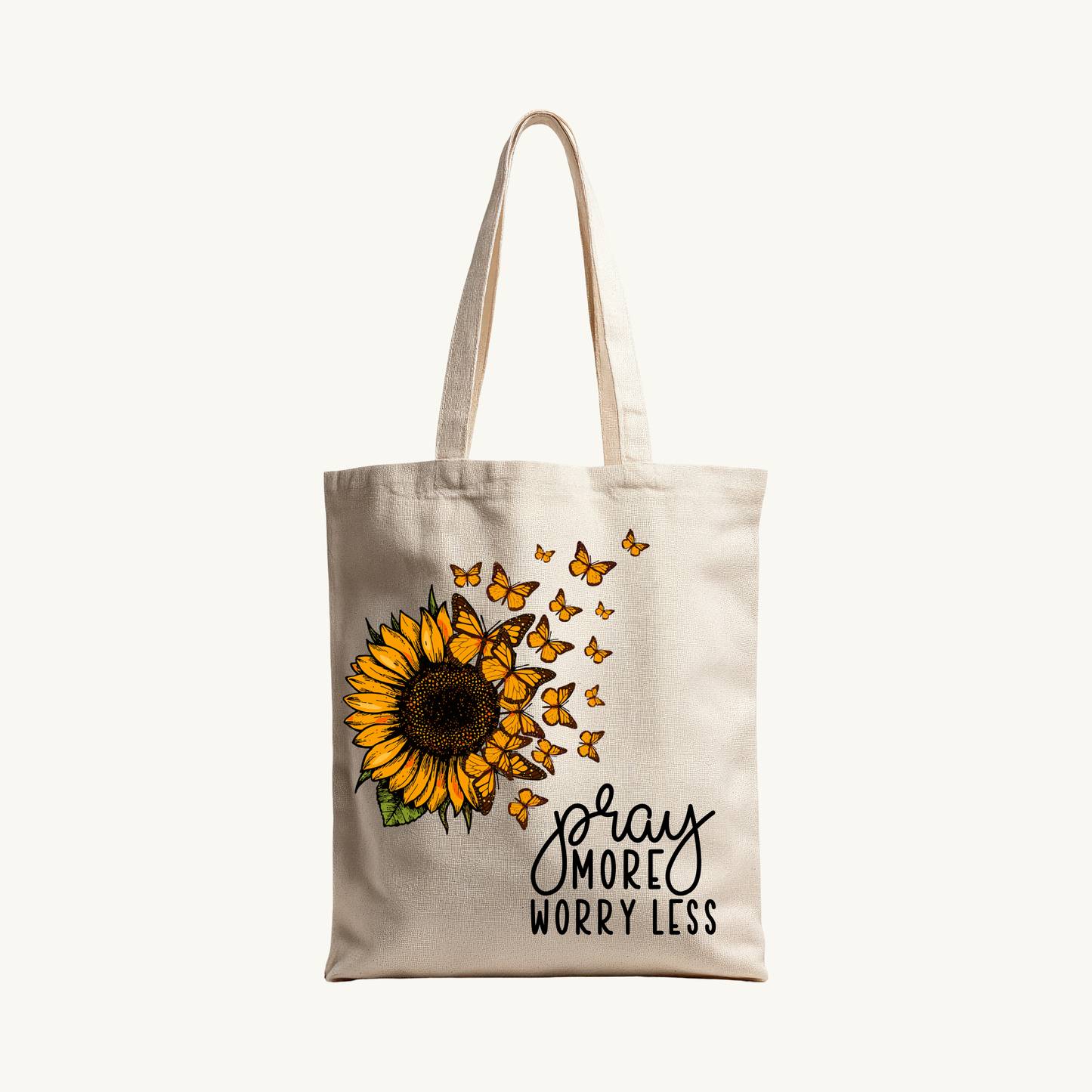 Pray More Worry Less Tote