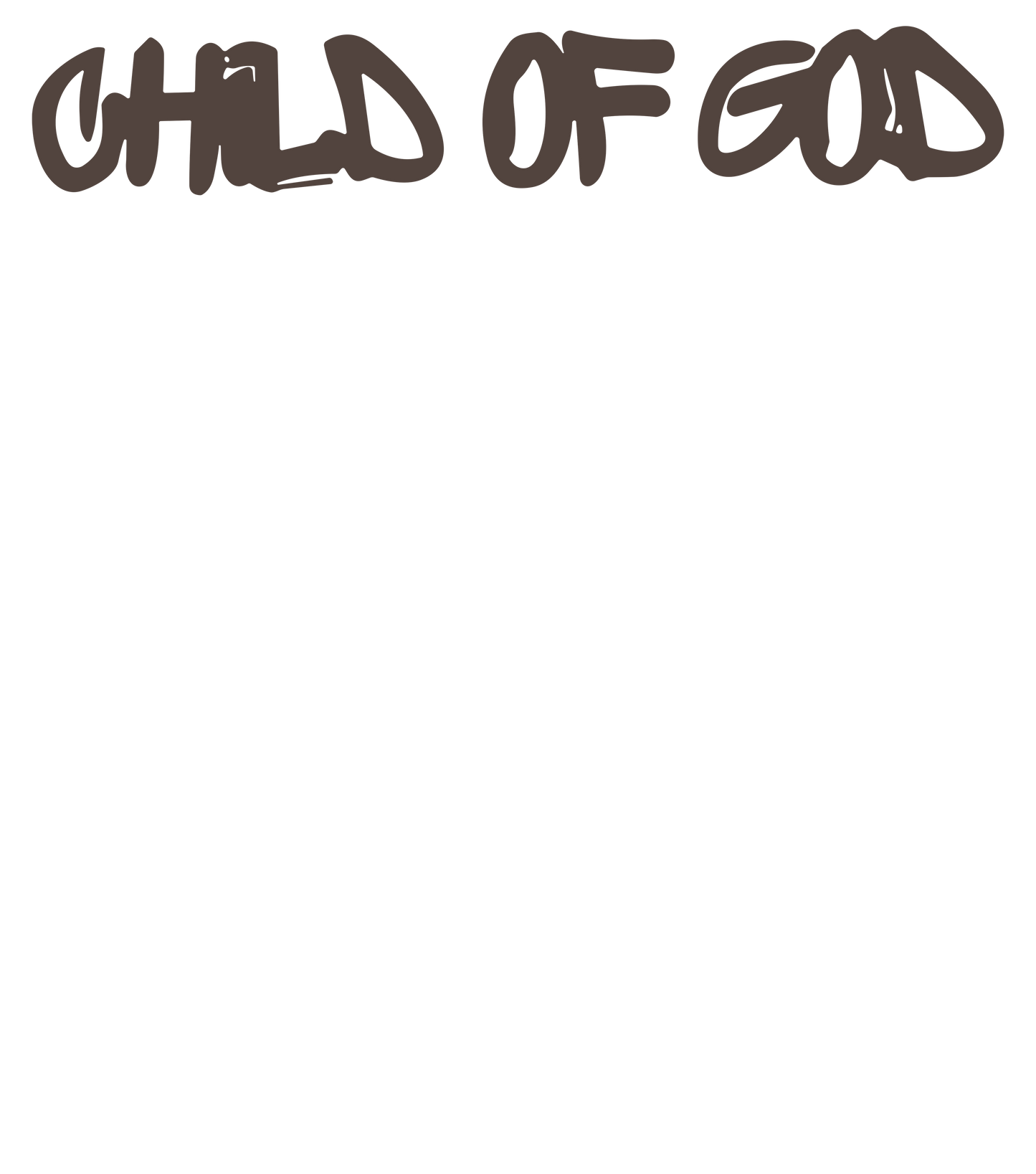 Child of God DTF Transfer | Ready-to-Press Faith Design