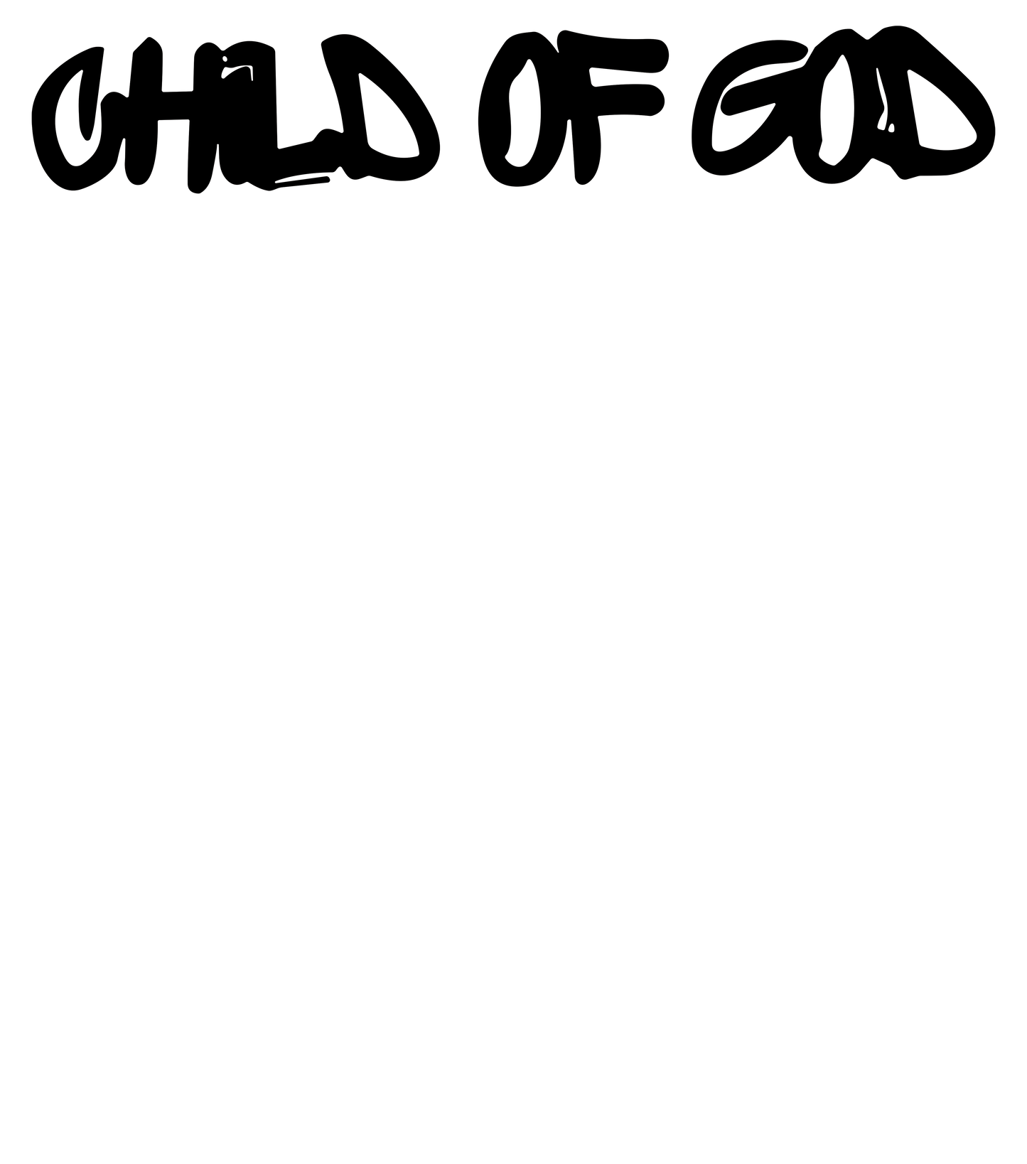 Child of God DTF Transfer | Ready-to-Press Faith Design