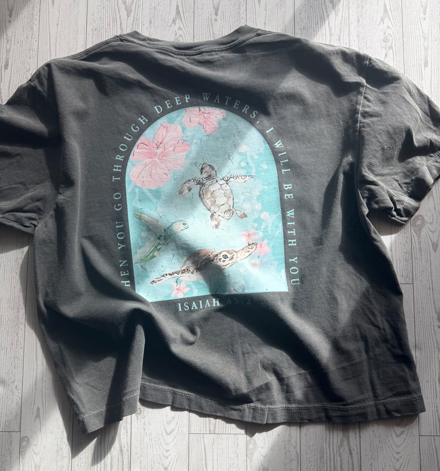 Through Deep Waters Faith Comfort Tee