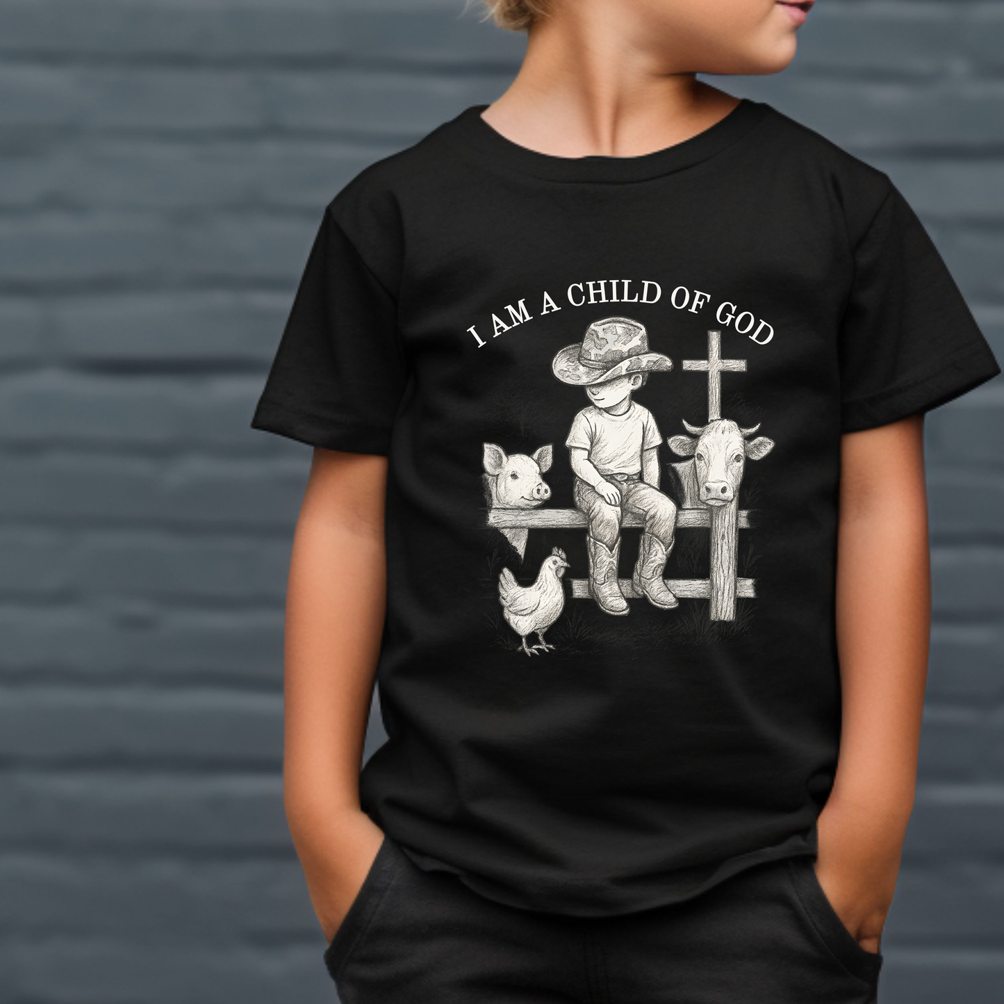 Child of God Kids Western Tee