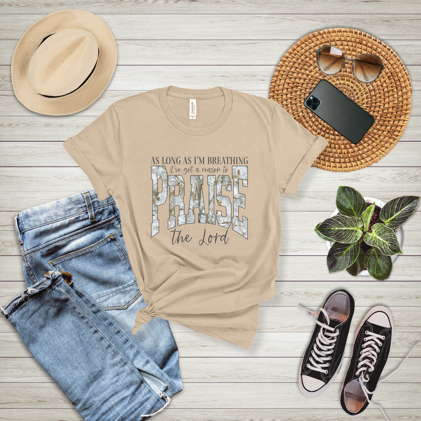 Praise the Lord Faith Graphic Tee | Christian Shirt