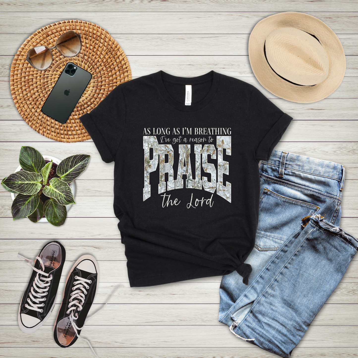 Praise the Lord Faith Graphic Tee | Christian Shirt