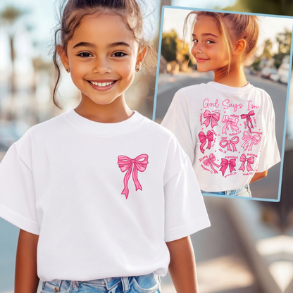 God Says I’m Loved Bow Tee