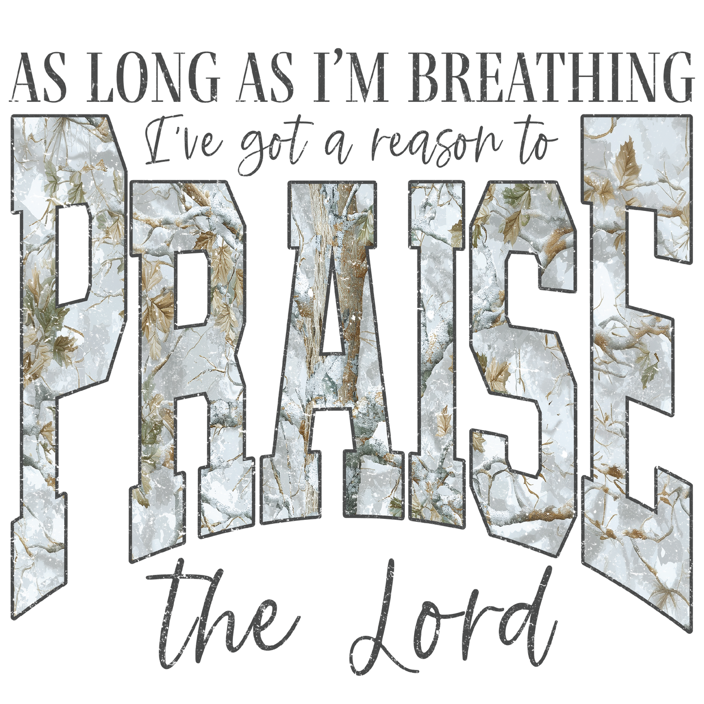Praise the Lord DTF Transfer | Ready to Press Christian Design