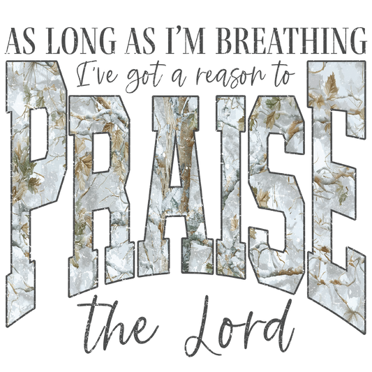 Praise the Lord DTF Transfer | Ready to Press Christian Design